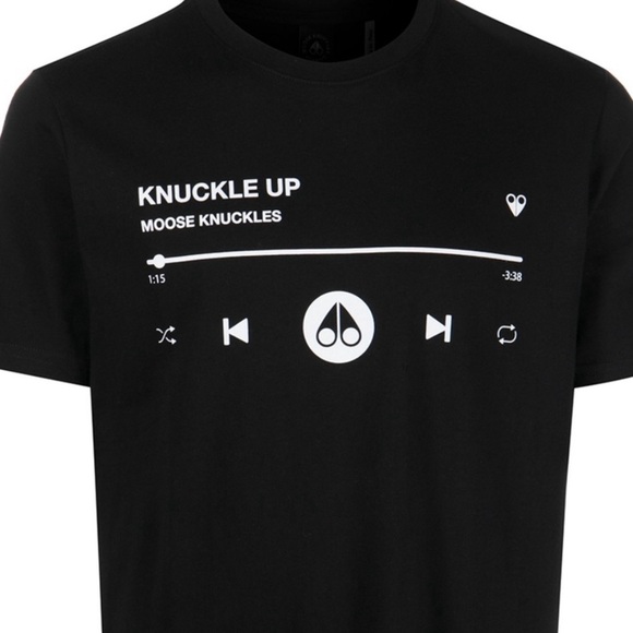 Moose Knuckles Frederick Men’s Logo graphic-print Cotton T-shirt size X-Large - Picture 6 of 8